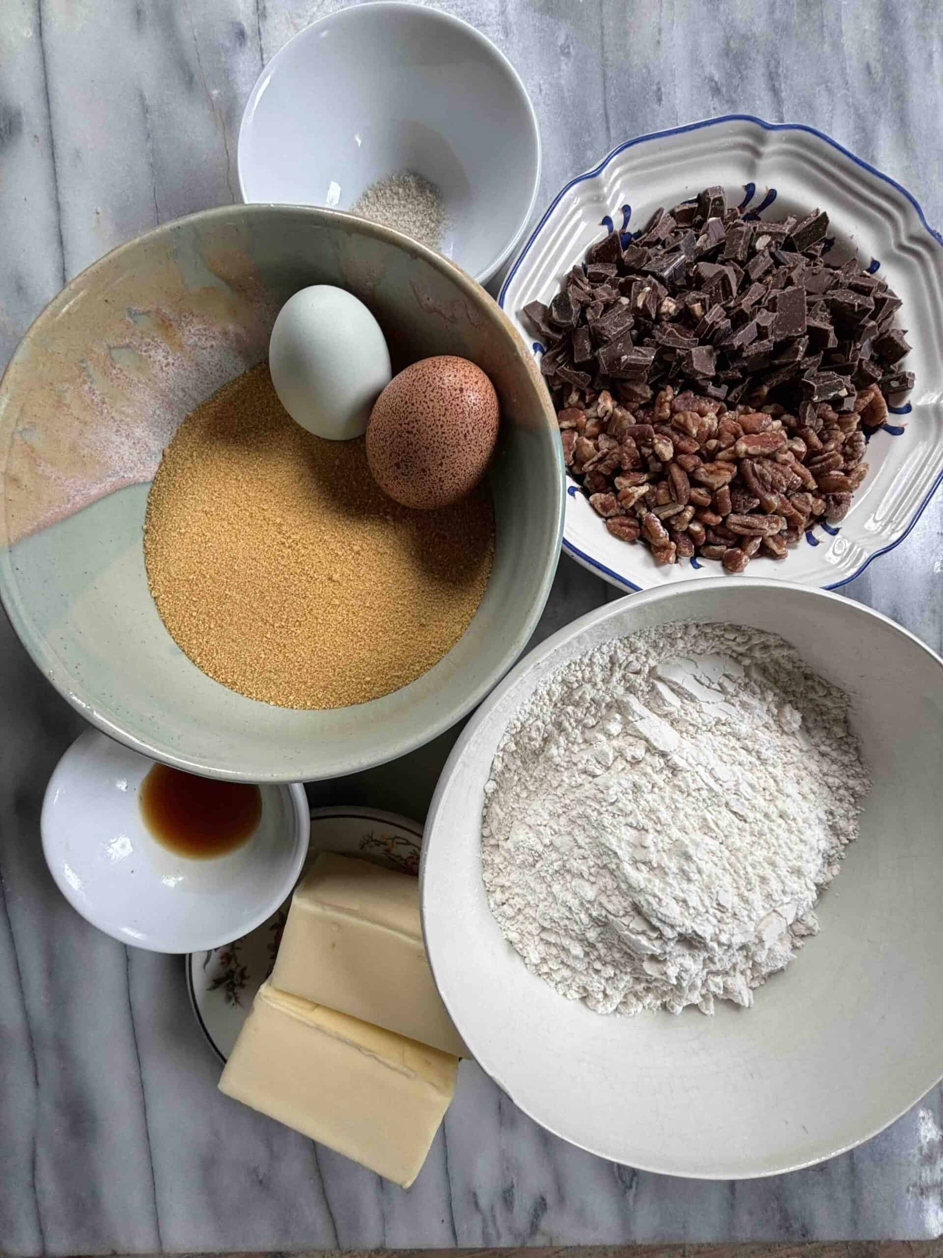 Chocolate chip cookie ingredients